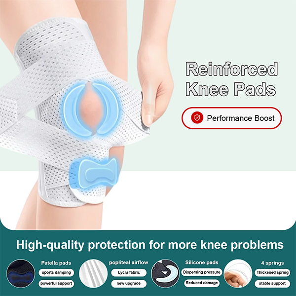 Breathable Adjustable Knee Brace, 1 Reinforced Compression Knee Support, Lateral Stabilizer and Leg Support for Running, Fitness, Outdoor Sports, Basketball, Knee Stabilizer, Protective Gear